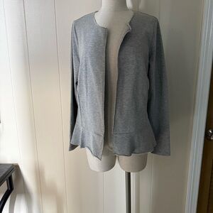 Jane and Delancey Light Gray Women's Cardigan